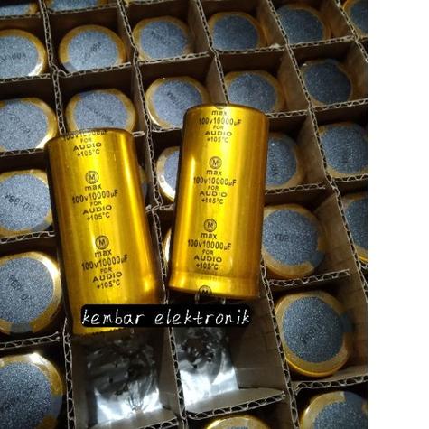 Elco 10000UF 100V Elko 10000 UF 100 V MAX GOLD