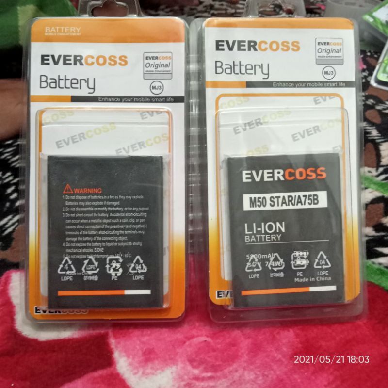 Baterai Battery Evercoss M50-STAR/A75B/M50/M50A/U50A MAX