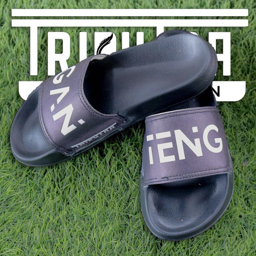 GN- Sandal Slop Pria Phyllon || Motif Quote Ganteng