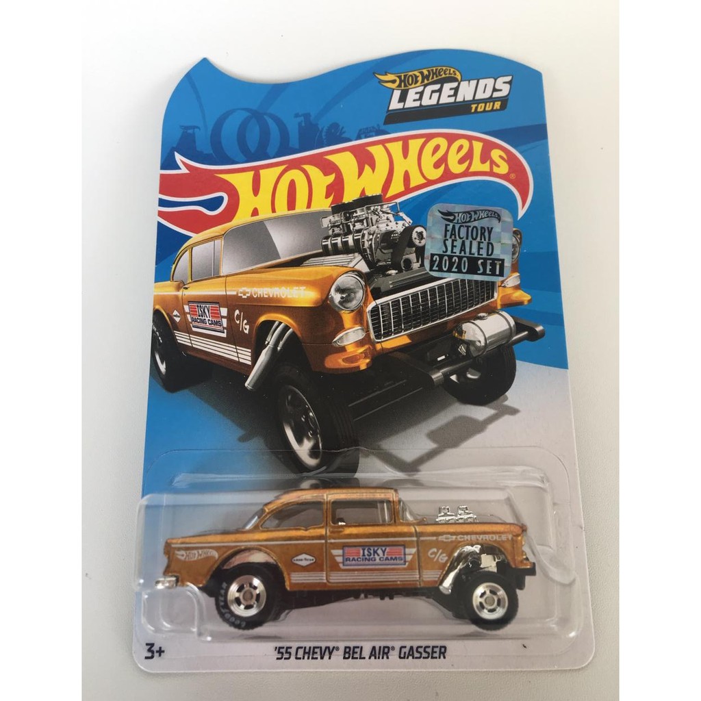 HOT WHEELS LEGENDS TOUR HOT WHEELS 55 CHEVY BEL AIR GASSER THS FACTORY SEALED 2020 SET PREMIUM