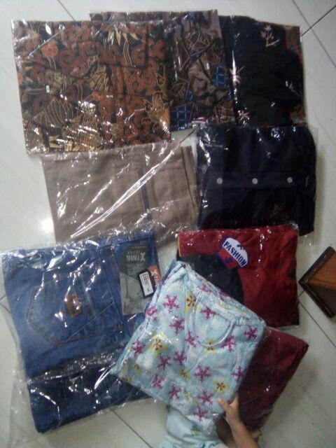 Asifa Batik Hrb026 Kenongo Kemeja Tosca Pendek Pekalongan Padi M L Xl Sogan Tulis Halus Kemeja Batik