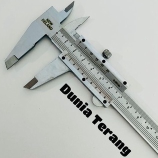 Sketmat NEW DEALAND 0.02mm Sigmat Jangka Sorong 6'' 6inch Manual Besi Alluminium 150mm 15cm - VERNIER CALIPER