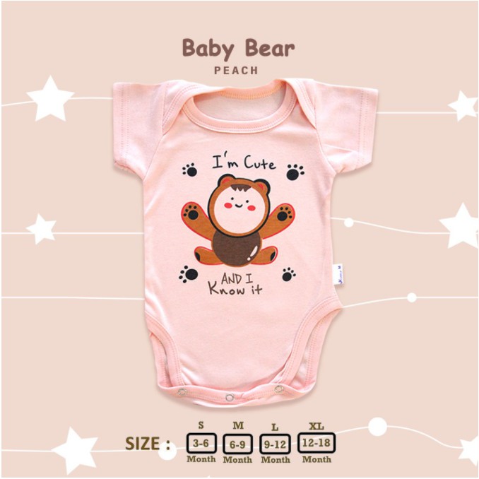 Bodysuit Girl 3-18 Bulan JK Labels Jumper Motif Anak Perempuan CBKS