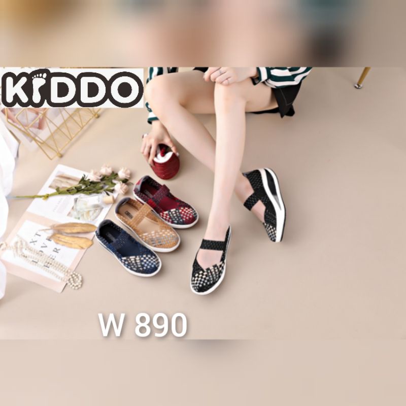 Sepatu Rajut KIDDO W890 WEDGES ORIGINAL