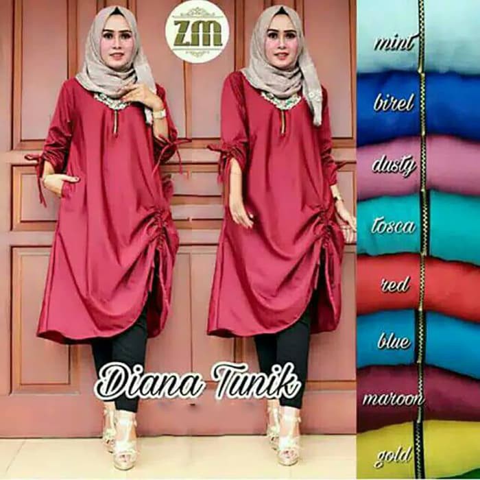 Atasan Wanita | Diana Tunik | Bahan Katun