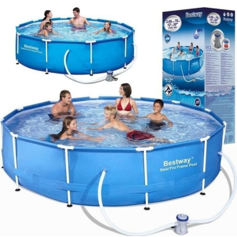 KOLAM RENANG BESAR 305CM + FILTER 56408 BESTWAY ORIGINAL