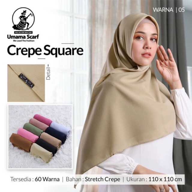 [BISA COD] CREPE SQUARE ORI UMAMA / SEGIEMPAT DIAMOND CREPE