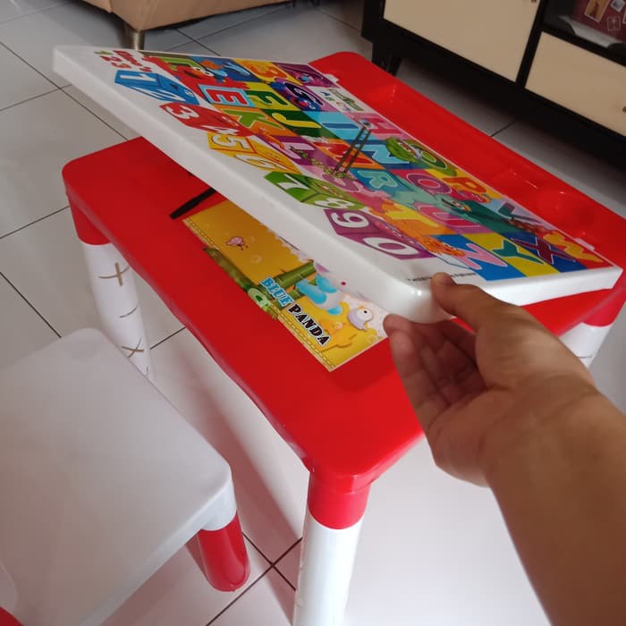  MEJA  BELAJAR  ANAK KURSI ANAK SET AKAKO Shopee Indonesia