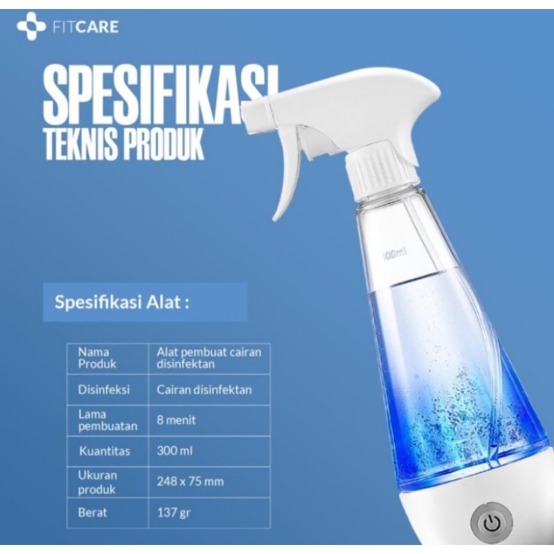 Disinfectant Generator / Pembuat Cairan Disinfektan merk Fitcare