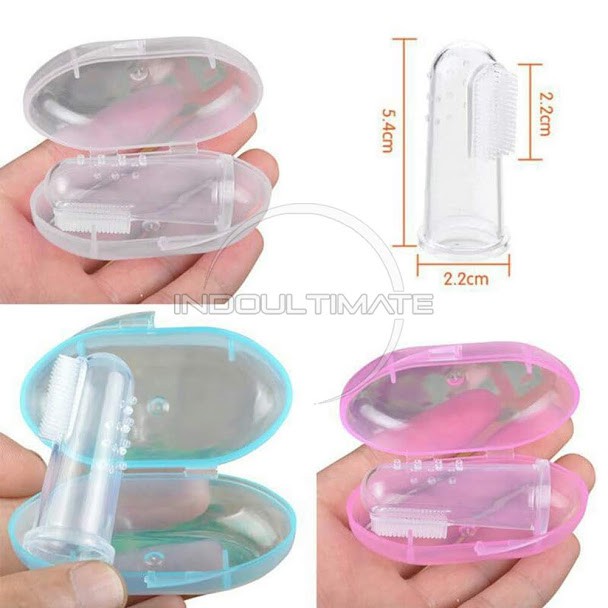 Sikat Gigi Jari Bayi Sikat Jari Gigi Lidah Bayi Silikon Baby Tooth Brush Silicone GJ-582 BPA FREE