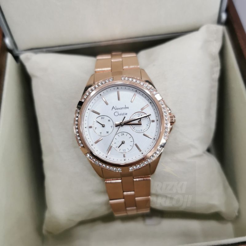 Jam Tangan Wanita Alexandre Christie 2947 AC2947 Rosegold BFBRGSL New Original