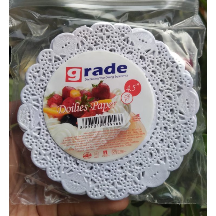 

ALAS RENDA | DOILIES PAPER| SAMIR | GRADE 4,5CM isi +-250pcs