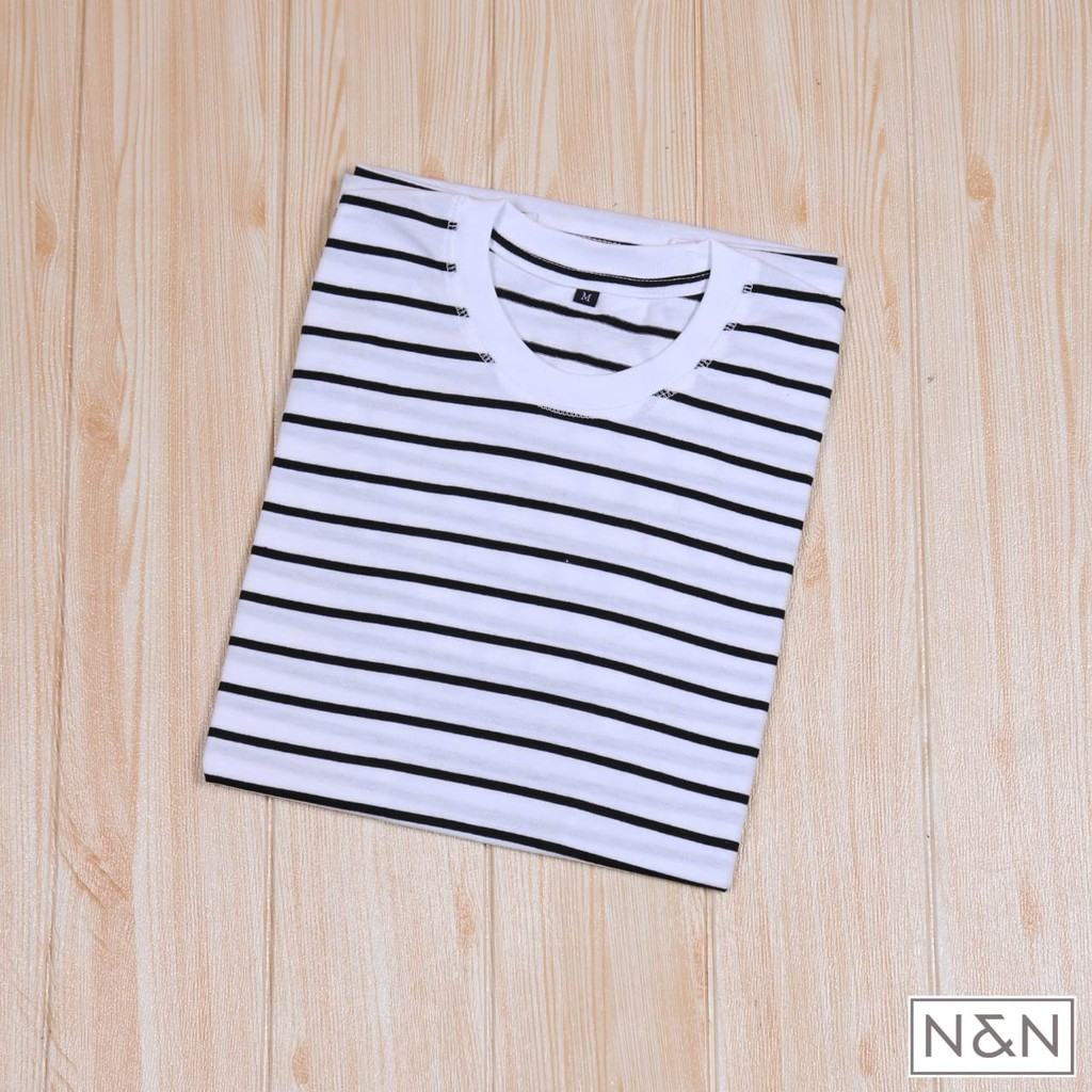 Grosir Kaos Polos STRIPE Baju Polos Salur Garis Garis Pria Wanita - KAOS STRIPE