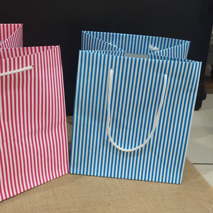 

✨ BISA COD ✨ paper bag nasi box 18 garis terlaris dan termurah isi 12pcs