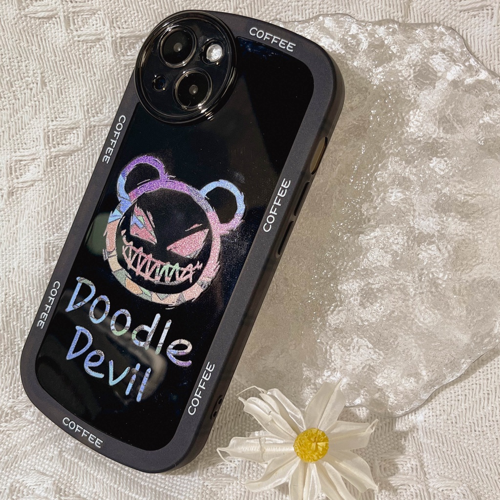 Soft Case TPU Motif Violent Bear Untuk iPhone 11 13pro 13prm 12 7Plus xs 8Plus XR 7 8 XR 11pro xs Max 12Pro