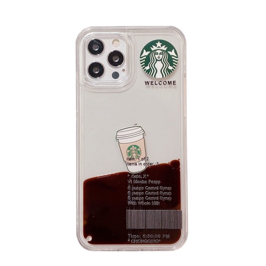 Pop Creative iPhone Case (Untuk Iphone 6 - iphone 13 Pro Max) Pola Kopi Mengambang + Casing iPhone 14 Pro Max 14 Plus