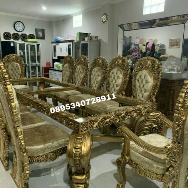 Meja makan mewah Jepara