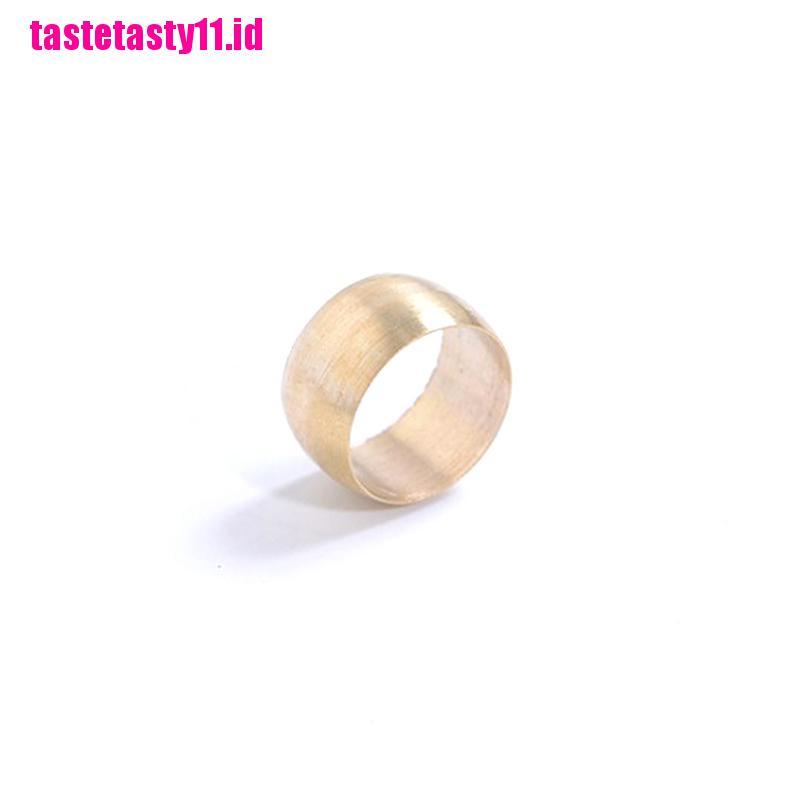 10 Pcs Cincin Segel Kompresi ferrule Ganda Bahan Kuningan