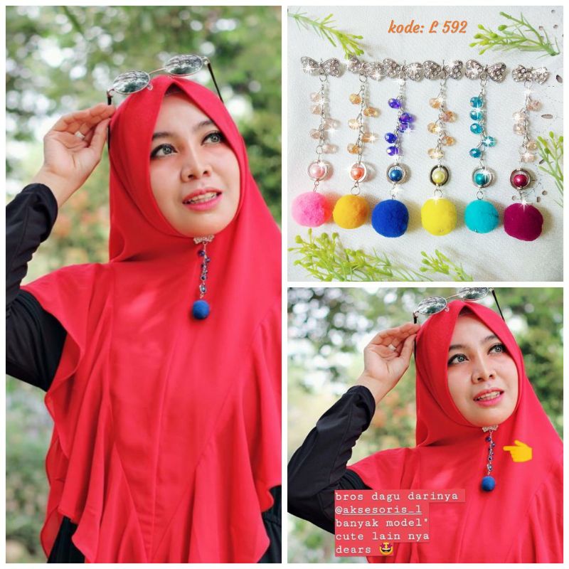 BROS DAGU KRISTAL Bros pompom kristal bros dagu pompom