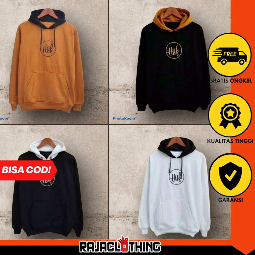 RCL - SWEATER HOODIE PRIA WANITA HUF / JAKET HUF / HUFF / JAKET DISTRO / JAKET KEKINIAN