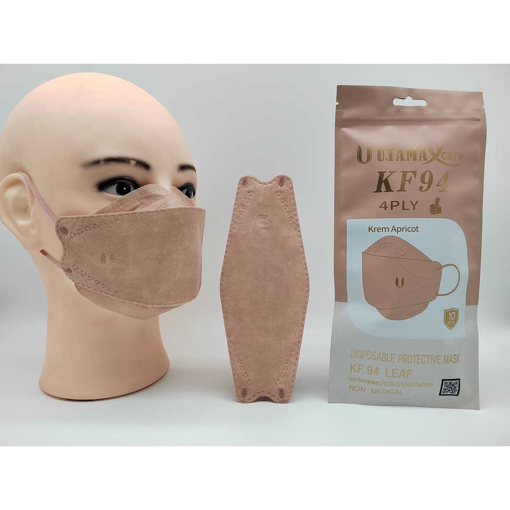 Masker KF94 Senada U Utama EMBOSS model korea 1 Zip 10 Pcs