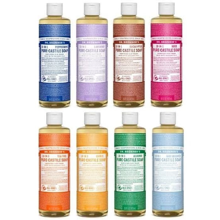 Dr. Bronner's Castile Liquid Soap (237ml / 473ml) ✓BPOM ✓Exp 2023