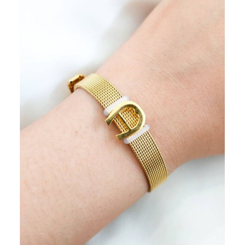 gelang stainless model branded gelang wanita hias emas asli kadar 875