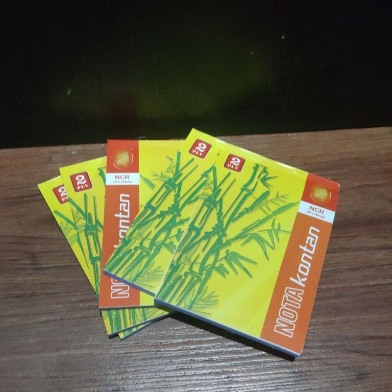 

5pcs buku Nota kecil 2ply BAMBOO buku nota 2rangkap