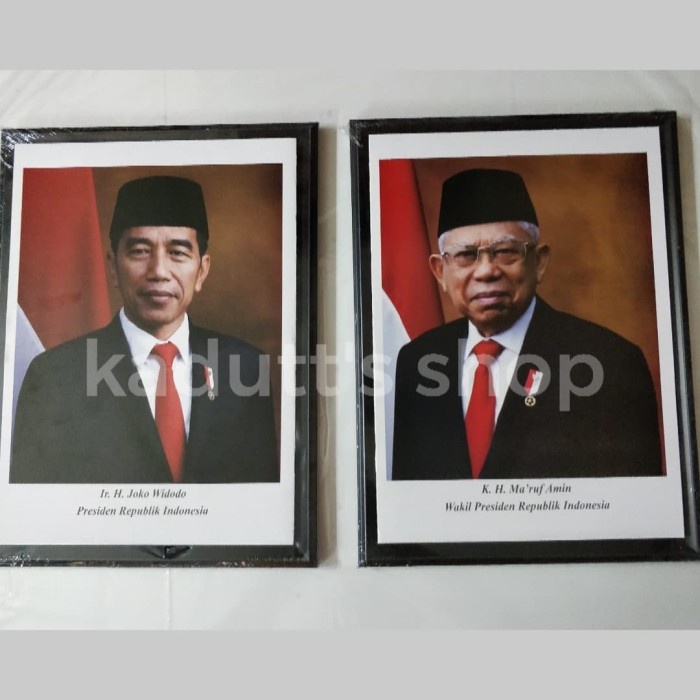 

TERLARIS !!! Bingkai / Pigura / Frame Foto Poster Presiden dan Wakil 14R (25x35 cm)