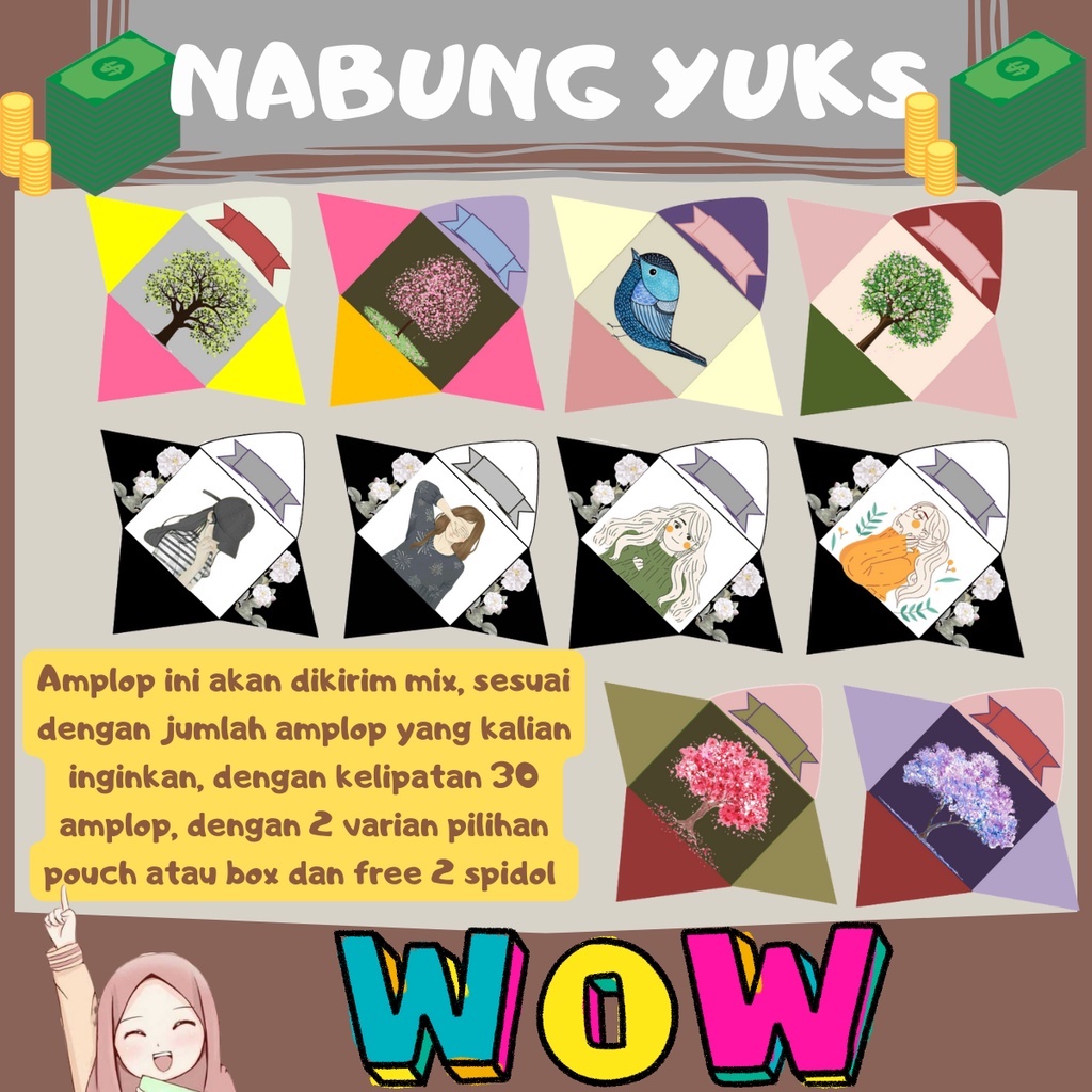 

Tantangan Nabung 100 Amplop/Saving Money/Nabung Random