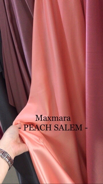 Kain bahan satin maxmara silk / bahan satin silek.