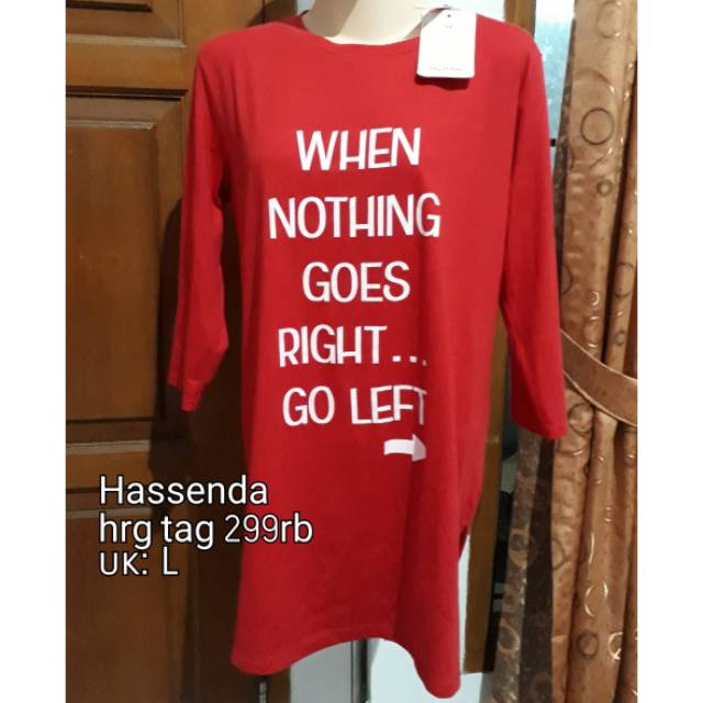 Kaos wanita/atasan wanita merk hassenda
