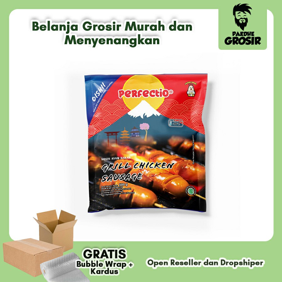 

Sosis Ayam Bakar Perfectio 500 gr / Frozen Food