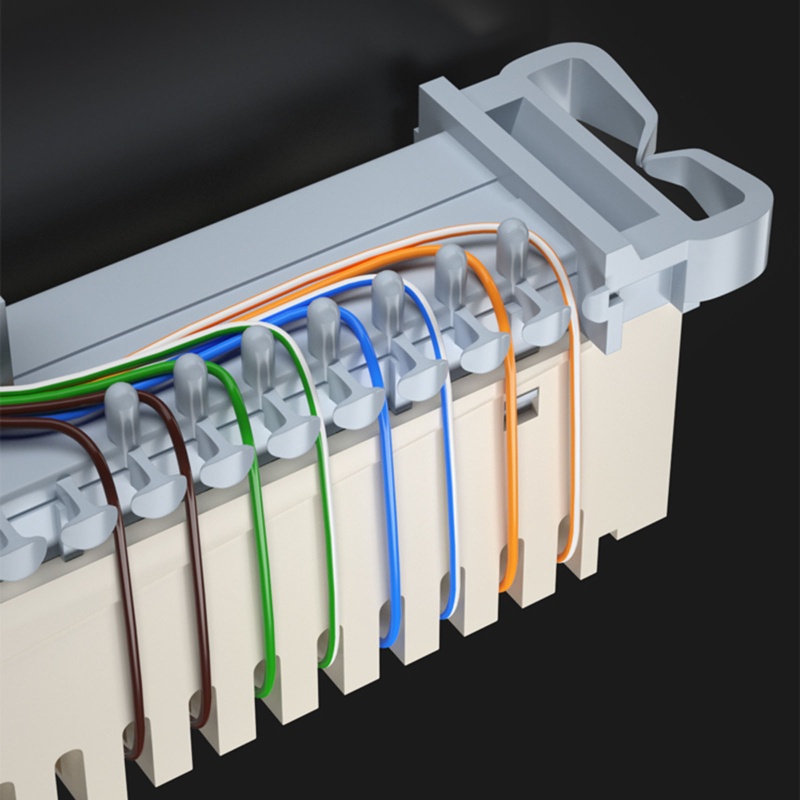 Vivi Rak 10pasang Panel Patch Telepon krone Modul Suara Frame Distro Untuk Lemari Standard 19inci