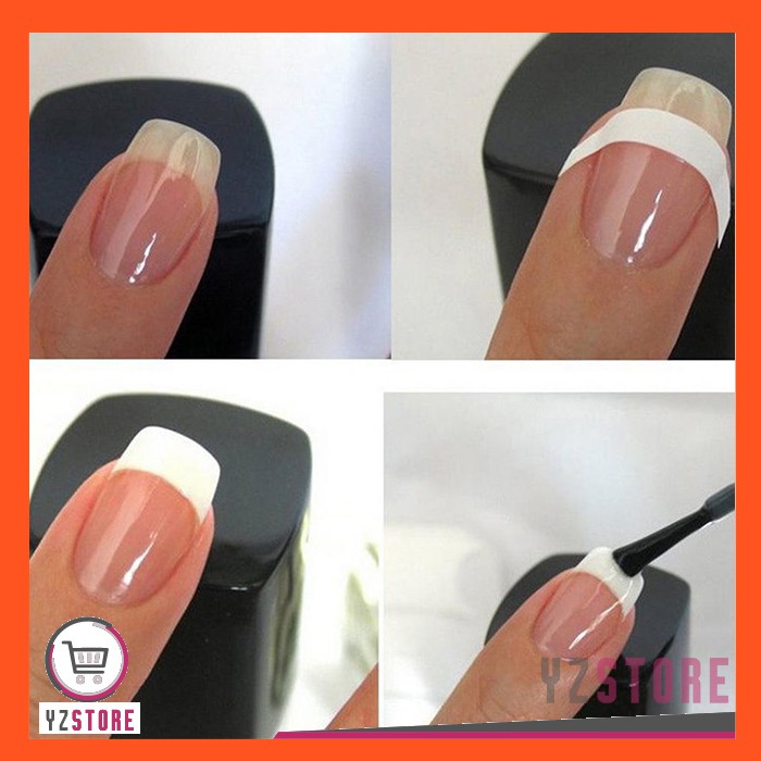 French Nail Tip Guide Sticker Kuku Nail Art YZ126