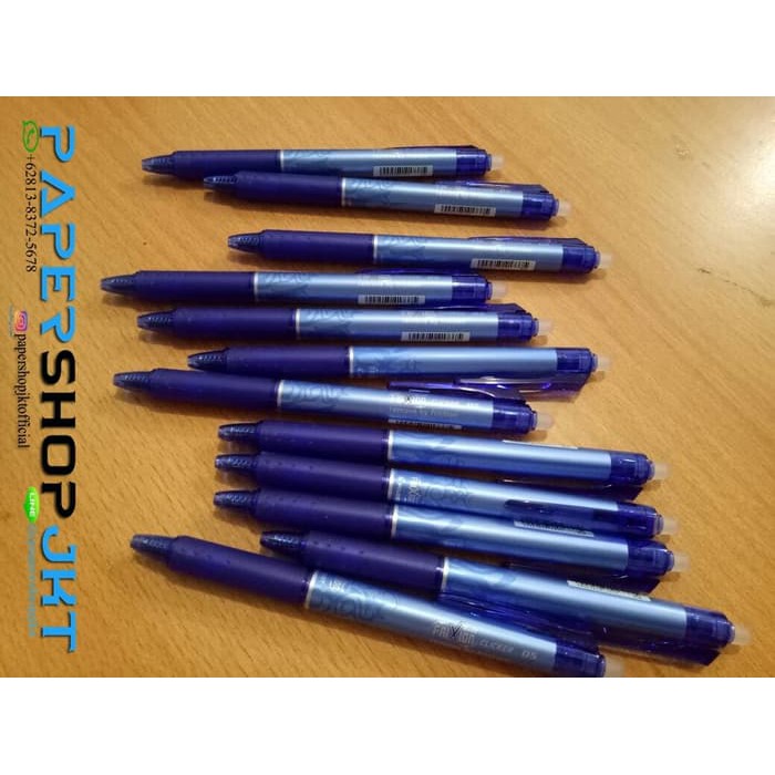 

Grosir GROSIR!!! Pulpen Pen Frixion Pilot 0.5 BIRU ( Bisa Dihapus ) Elegan
