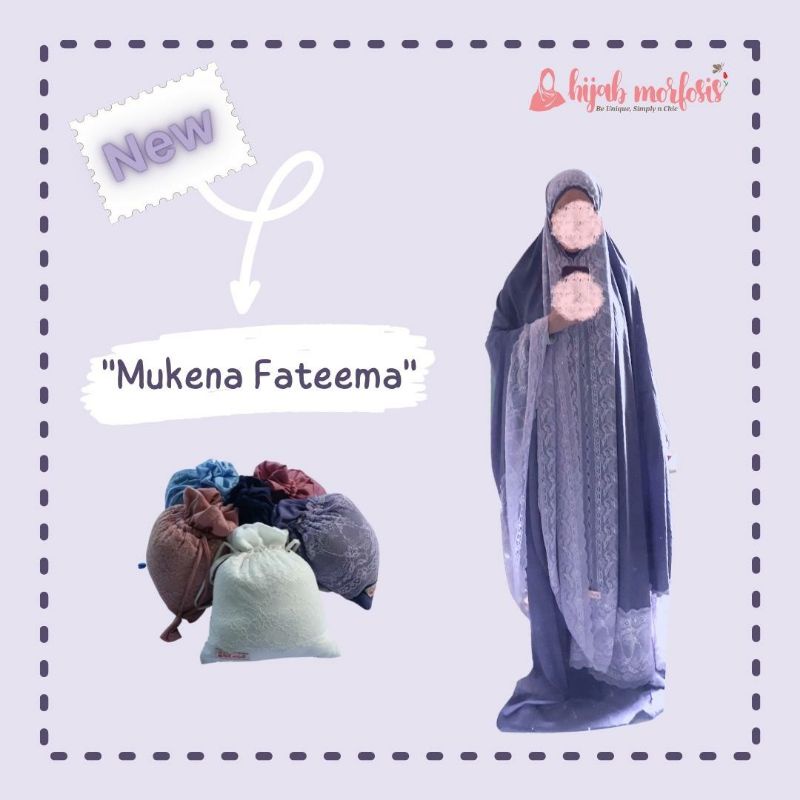 MUKENA FATEEMA | Mukena Premium Crinkle Zara Silk