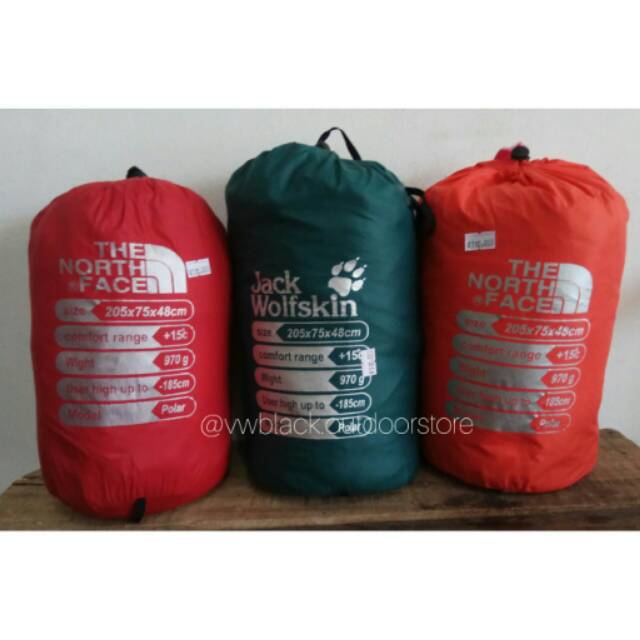 Sleeping Bag Standar The North Face / Selimut Kepompong Polar Outdoor Gunun
