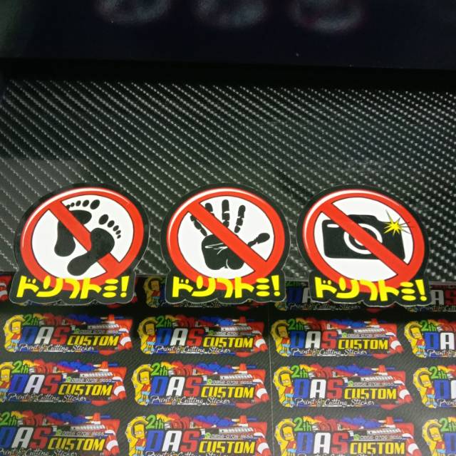 STICKER DILARANG ( PHILIPPINES CONCEPT) , STICKER THAILOOK uk.5x5 cm
