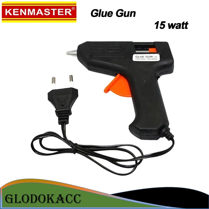 Alat Lem Tembak / Kenmaster Glue Gun 15 watt (+ Switch)