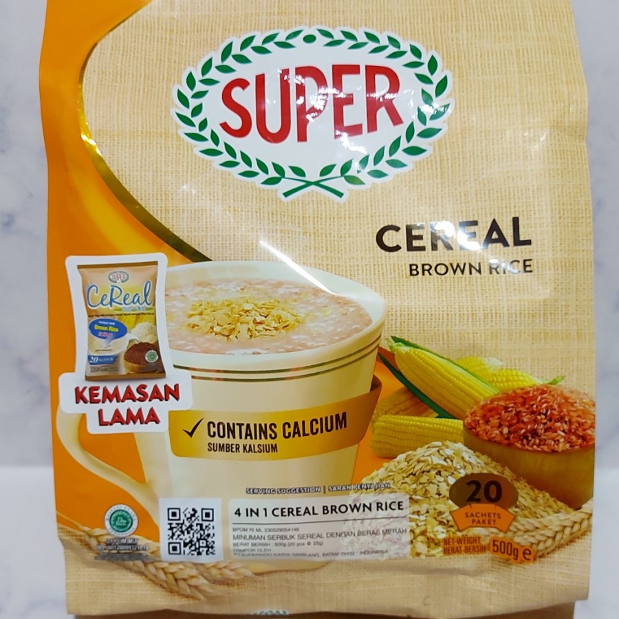 

SUPER Instant Cereal Brown Rice 4in1 Sereal beras merah 20 sachet