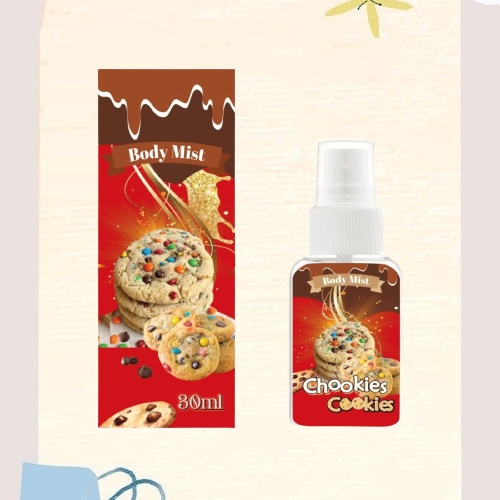 Kanzo - Parfum Body Mist Chookies Cookie 30ml Premium / Body Mist Chookies Cookie 30ml / Body Mist Chookies 30ml Unisex