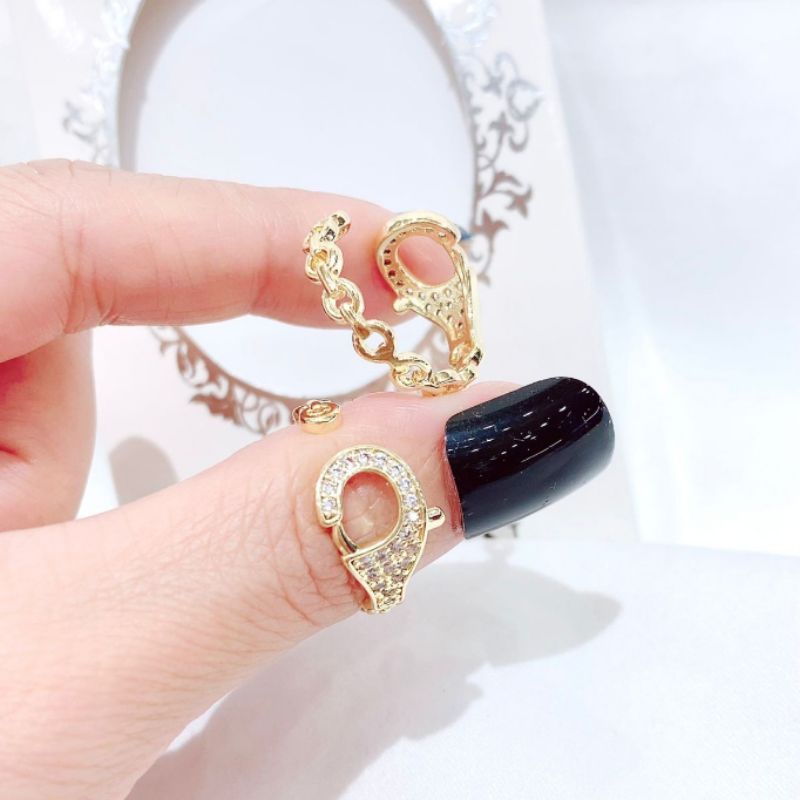 Cincin Titanium Asli Motif channel Gold model Udjust Stainless steel anti karat anti alergi 21