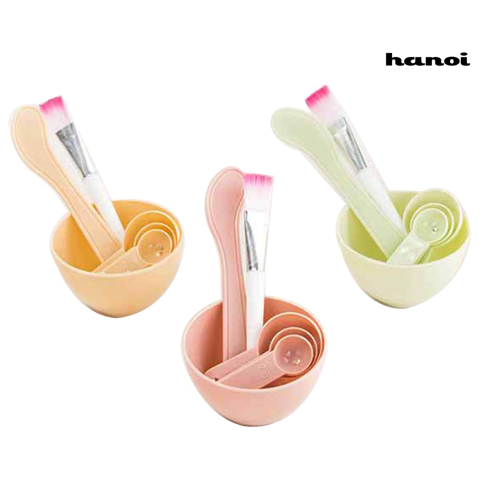 HQTM_4 in 1 DIY Homemade Makeup Beauty Facial Face Mask Bowl Brush Spoon Stick Tools