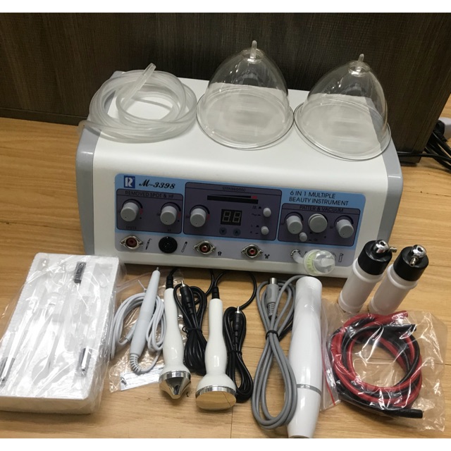 Alat facial 6 fungsi couter ultrasound hf vacum &amp; spray vacum payudara