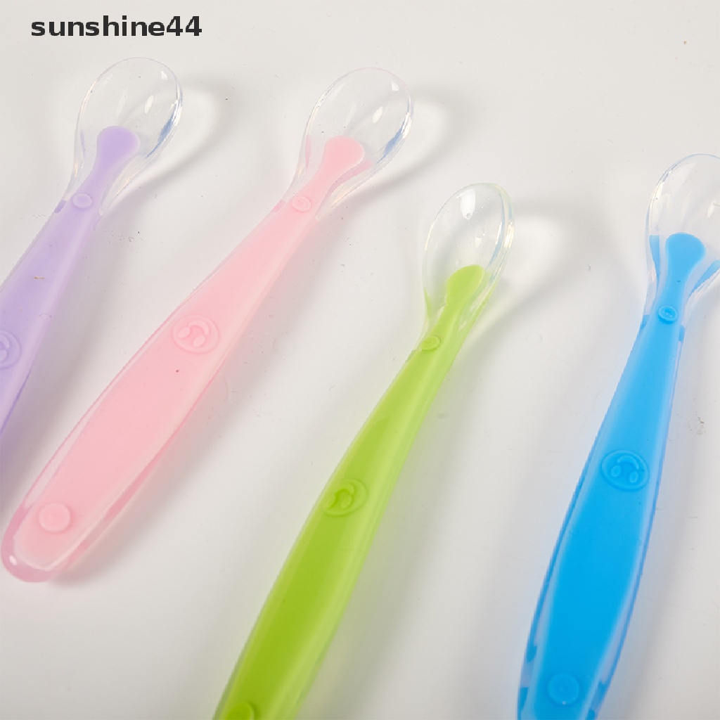 Sunshine Sendok Sup Bahan Silikon Untuk Bayi / Anak