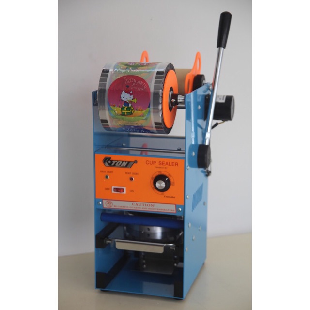 Alat press gelas cup- cup sealer plastik otomatis