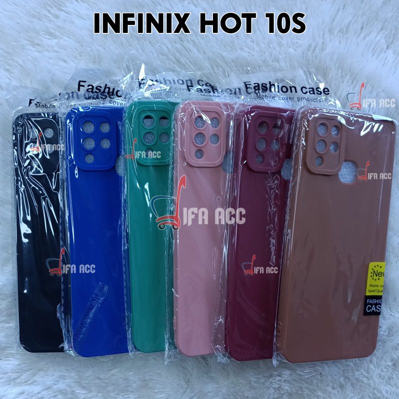 CASE INFINIK HOT 10S CASE TPU PRO MACARON PELINDUNG CAMERA 360