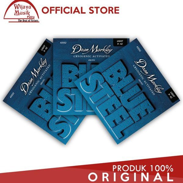 Terlaris  Jual Dean Markley Senar . String Gitar Elektrik 9-42 Blue Steel 2552 3 Pack