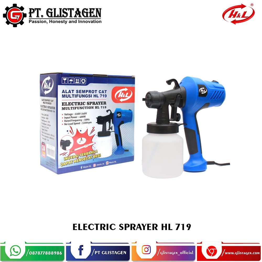 Spray Gun Elektrik Alat Semprot Listrik Cat  Minyak  